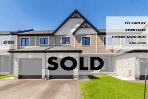 192 DION AV - ROCKLAND TOWNHOME - OTTAWA